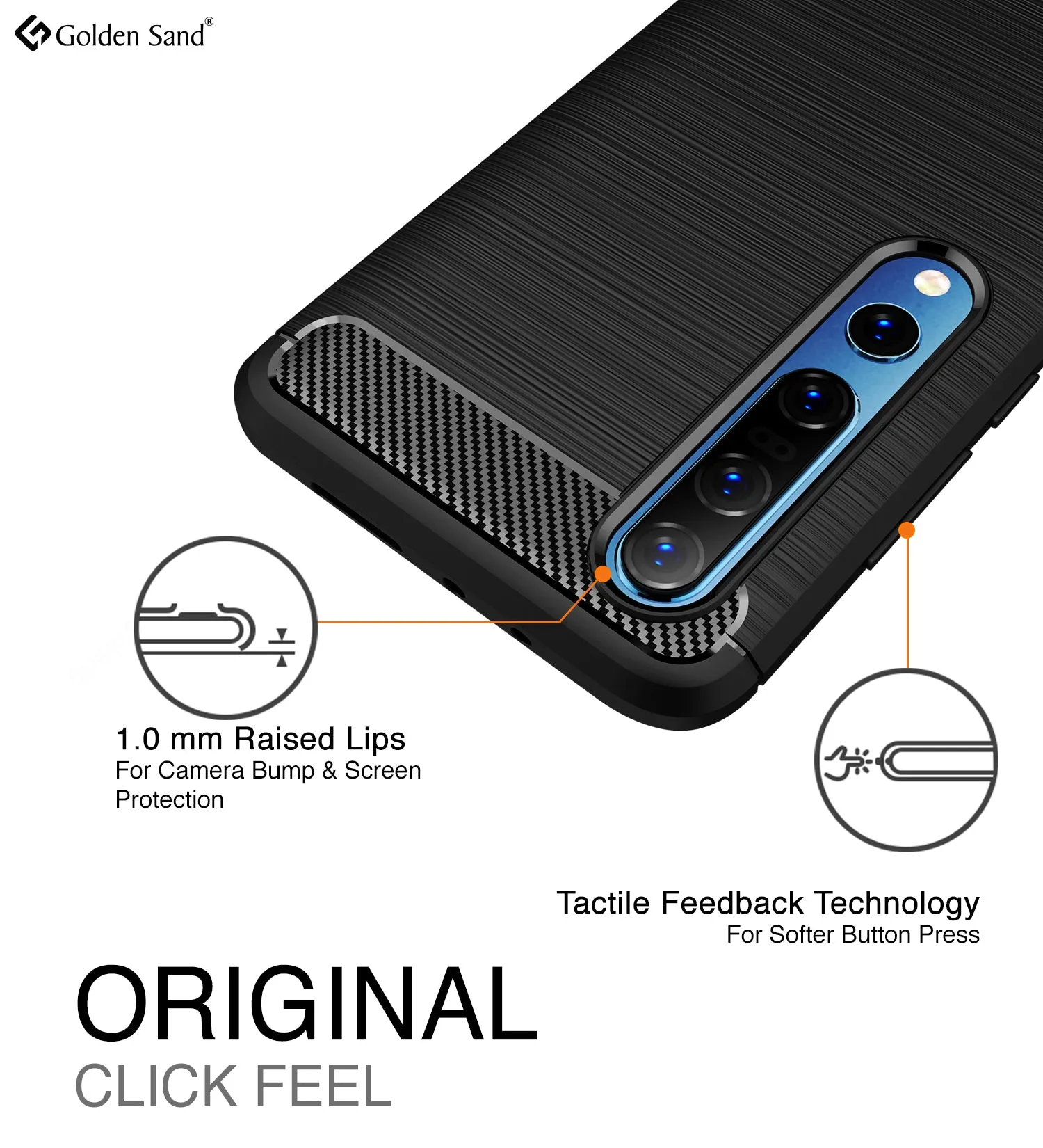Carbon Fibre Series Shockproof Armor Back Cover for Xiaomi Mi 10 5G, Mi 10 Pro 6.67 inch, Black