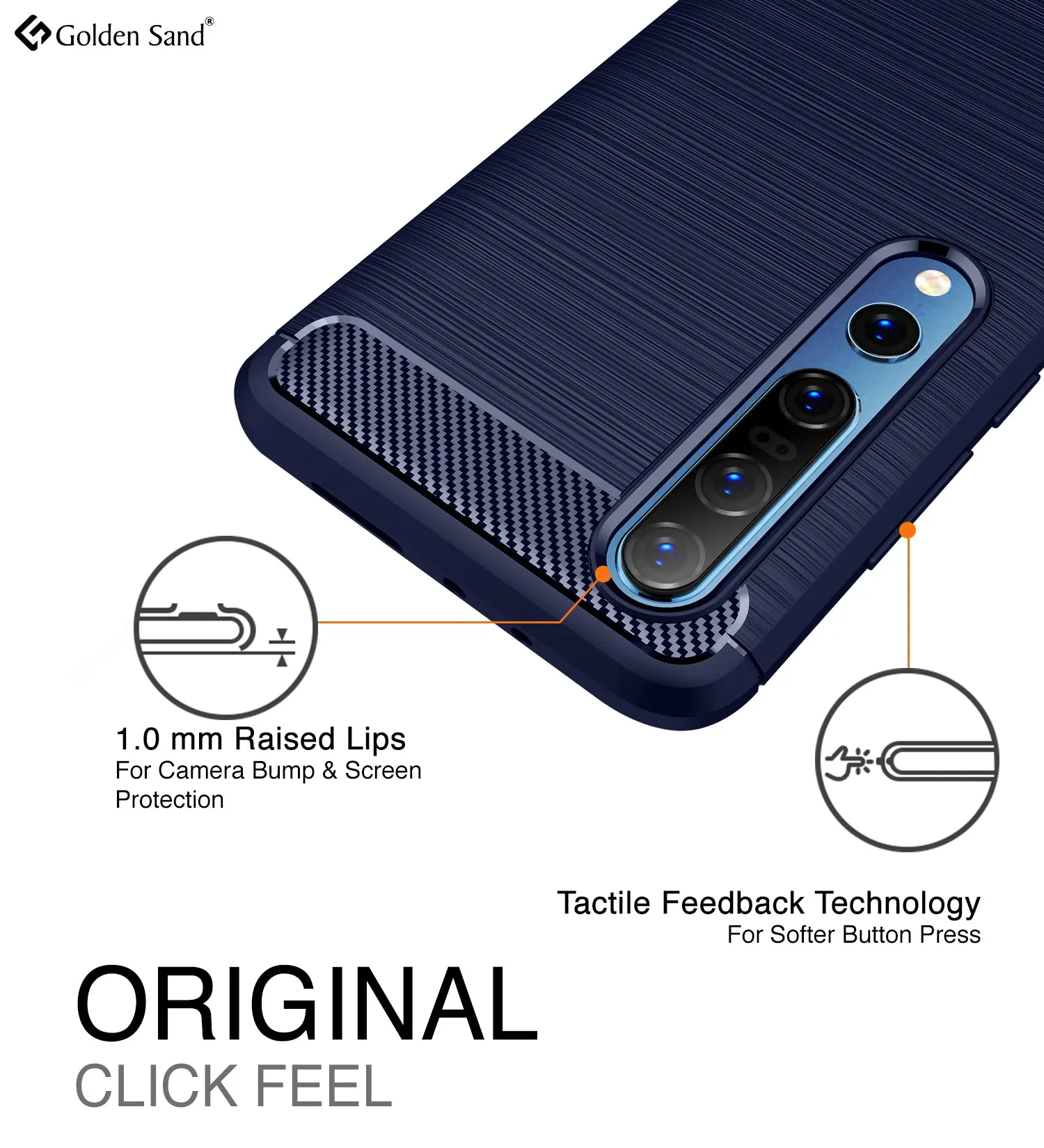 Carbon Fibre Series Shockproof Armor Back Cover for Xiaomi Mi 10 5G, Mi 10 Pro 6.67 inch, Blue