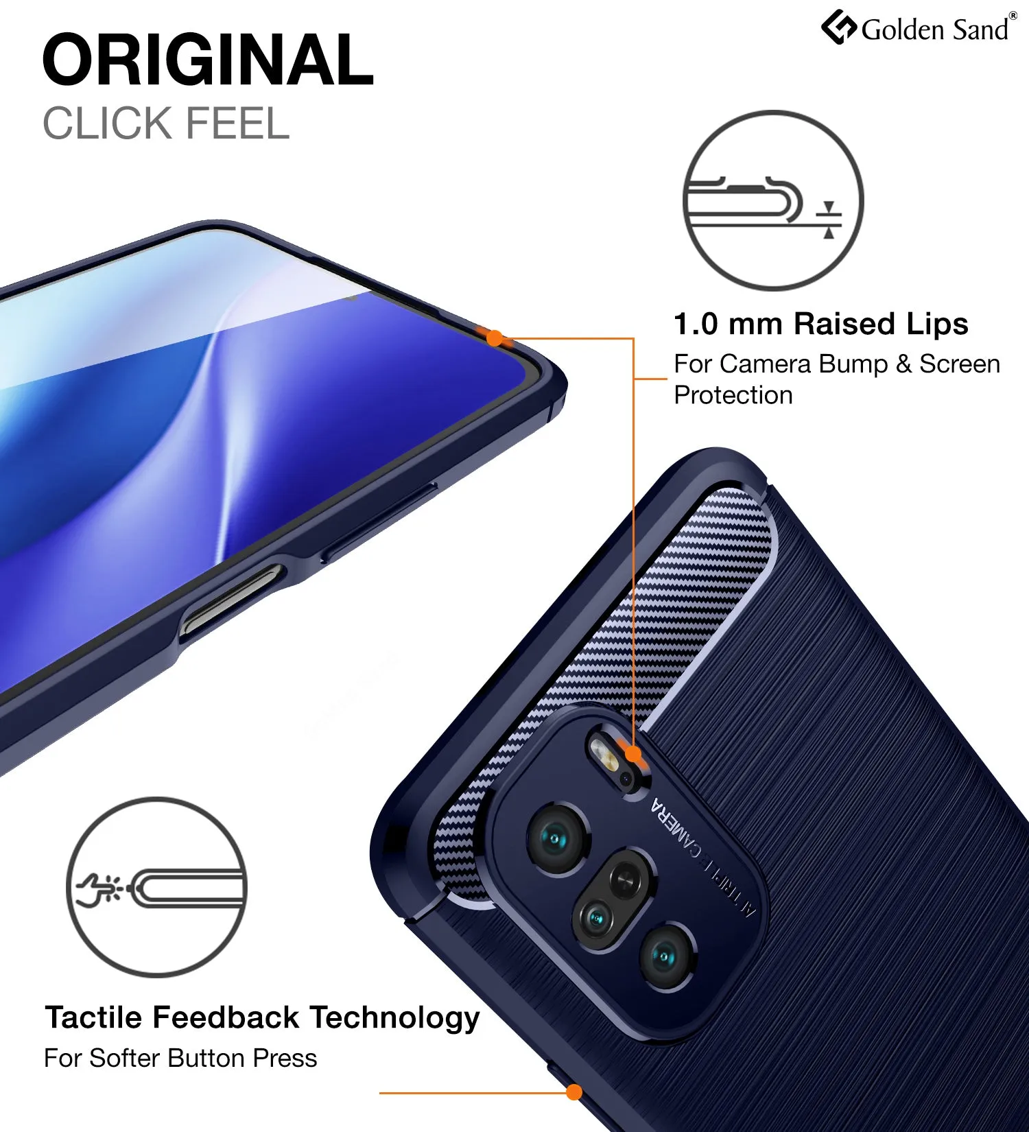 Carbon Fibre Series Shockproof Armor Back Cover for Xiaomi Mi 11X 5G, Xiaomi Mi 11X Pro 5G, 6.67 inch, Blue