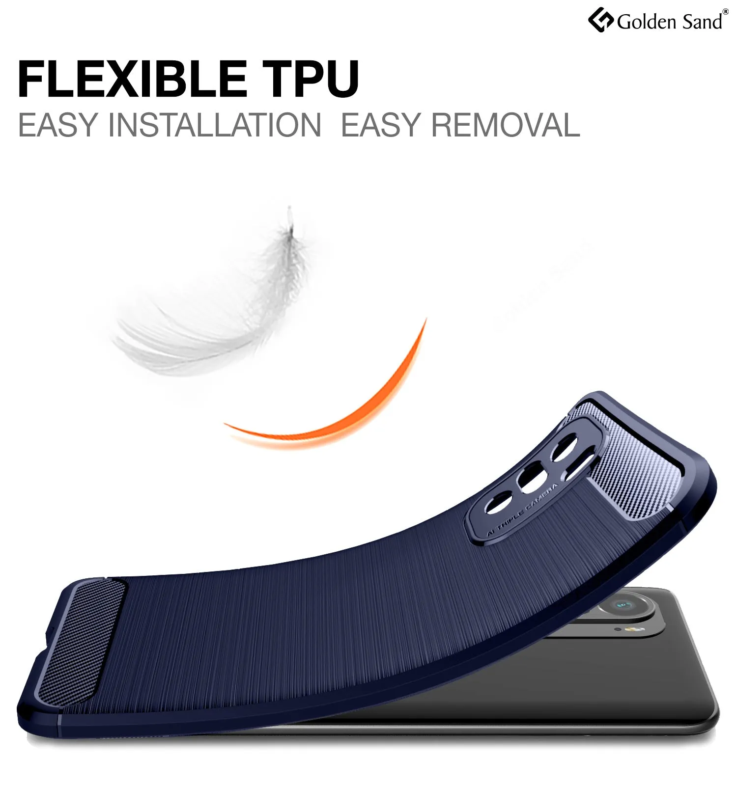 Carbon Fibre Series Shockproof Armor Back Cover for Xiaomi Mi 11X 5G, Xiaomi Mi 11X Pro 5G, 6.67 inch, Blue