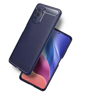 Carbon Fibre Series Shockproof Armor Back Cover for Xiaomi Mi 11X 5G, Xiaomi Mi 11X Pro 5G, 6.67 inch, Blue