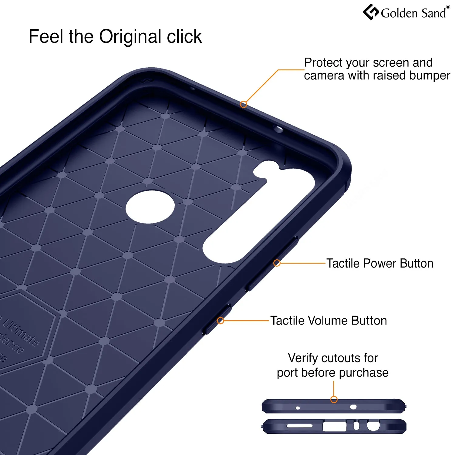 Carbon Fibre Series Shockproof Armor Back Cover for Xiaomi Redmi Note 8 6.3 inch, Blue