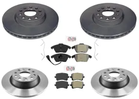 Carbon Performance F & R Disc Brake Rotors & Brake Pads For Audi Q3 2013-2015