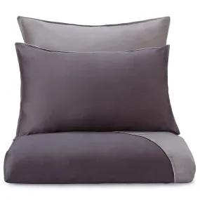 Catania Sateen Bedding [Charcoal/Grey/Light grey]