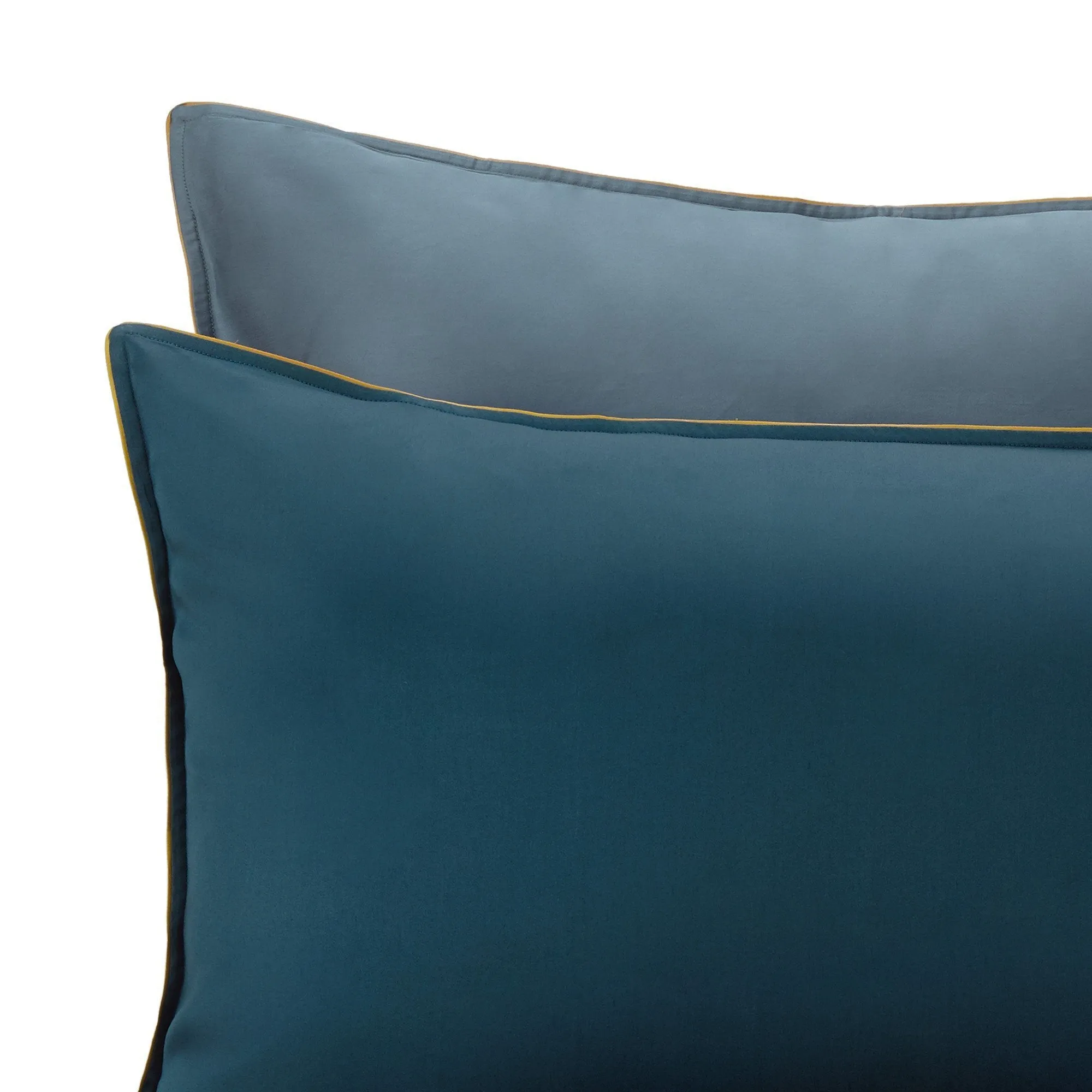 Catania Sateen Bedding [Forest green/Emerald/Mustard]