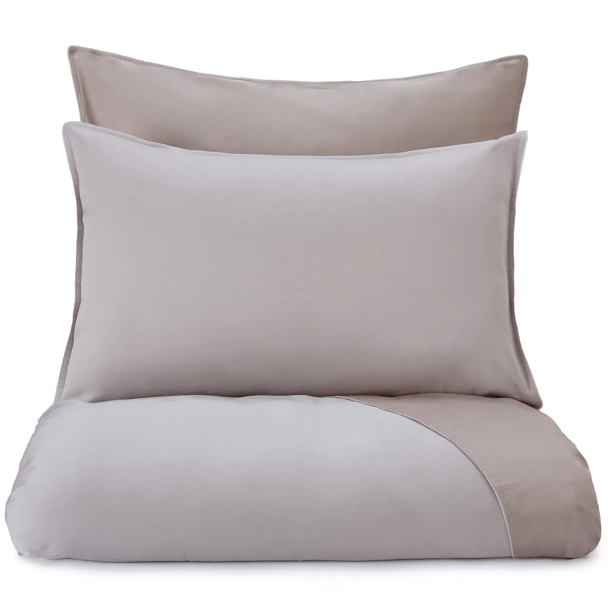 Catania Sateen Bedding [Light stone grey/Sandstone/Light grey]