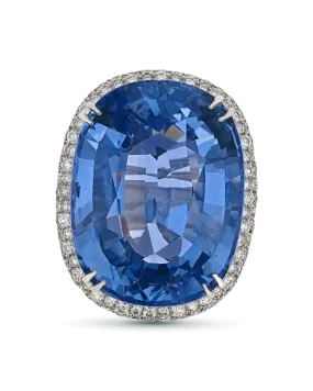 Ceylon Sapphire Ring, 43.60 Carats