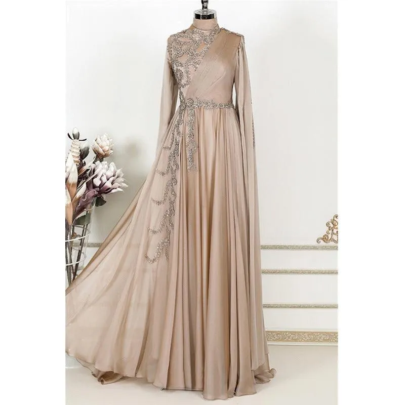Champagne Elegance Golden Rose Muslim Evening- Parties