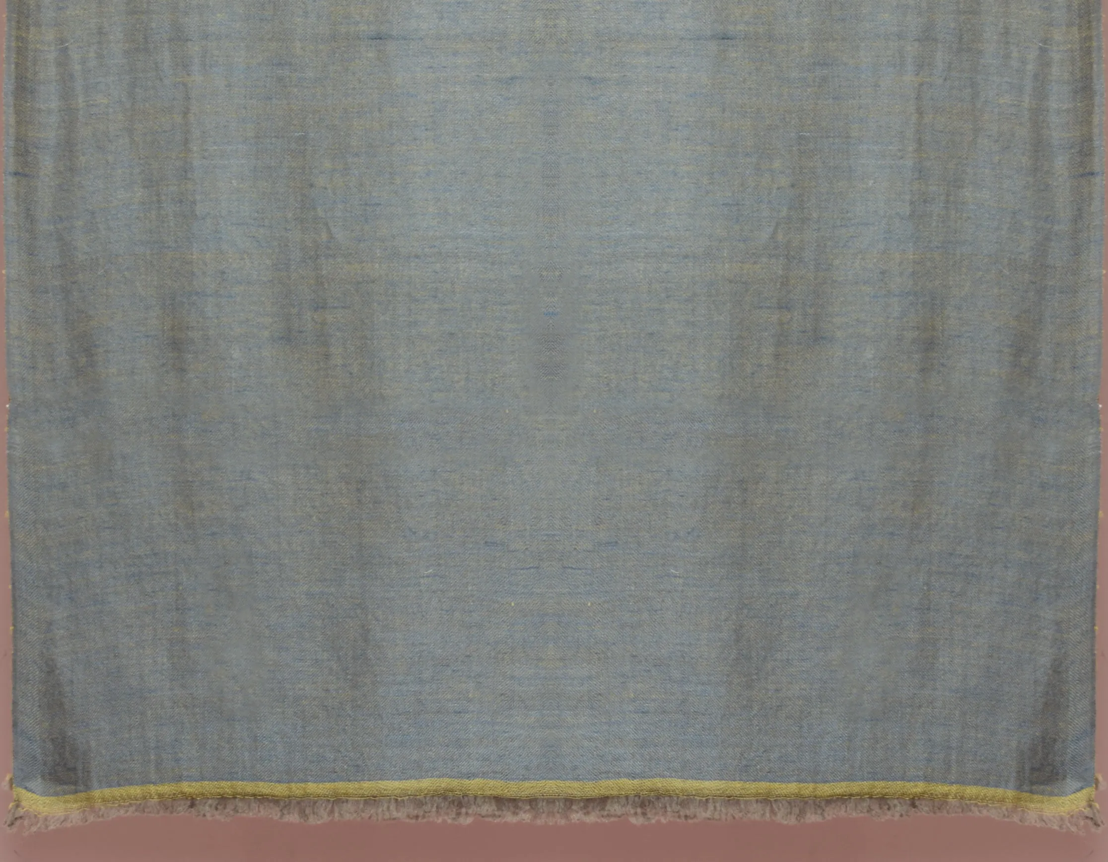 Citron Slate Handwoven Reversible Cashmere Pashmina Stole