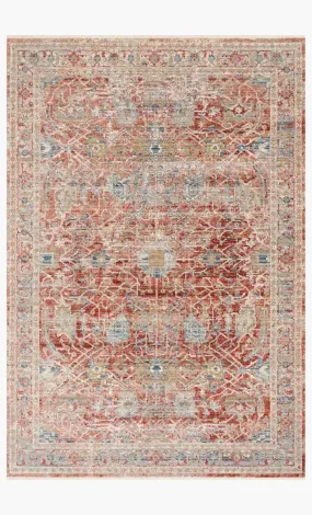 Claire CLE-01 Red/Ivory Rug