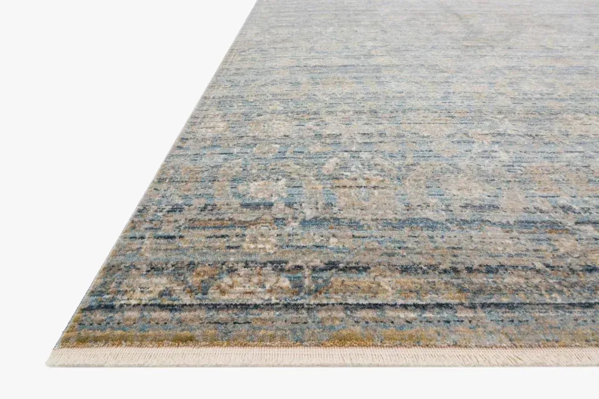 Claire CLE-03 Ocean/Gold Rug