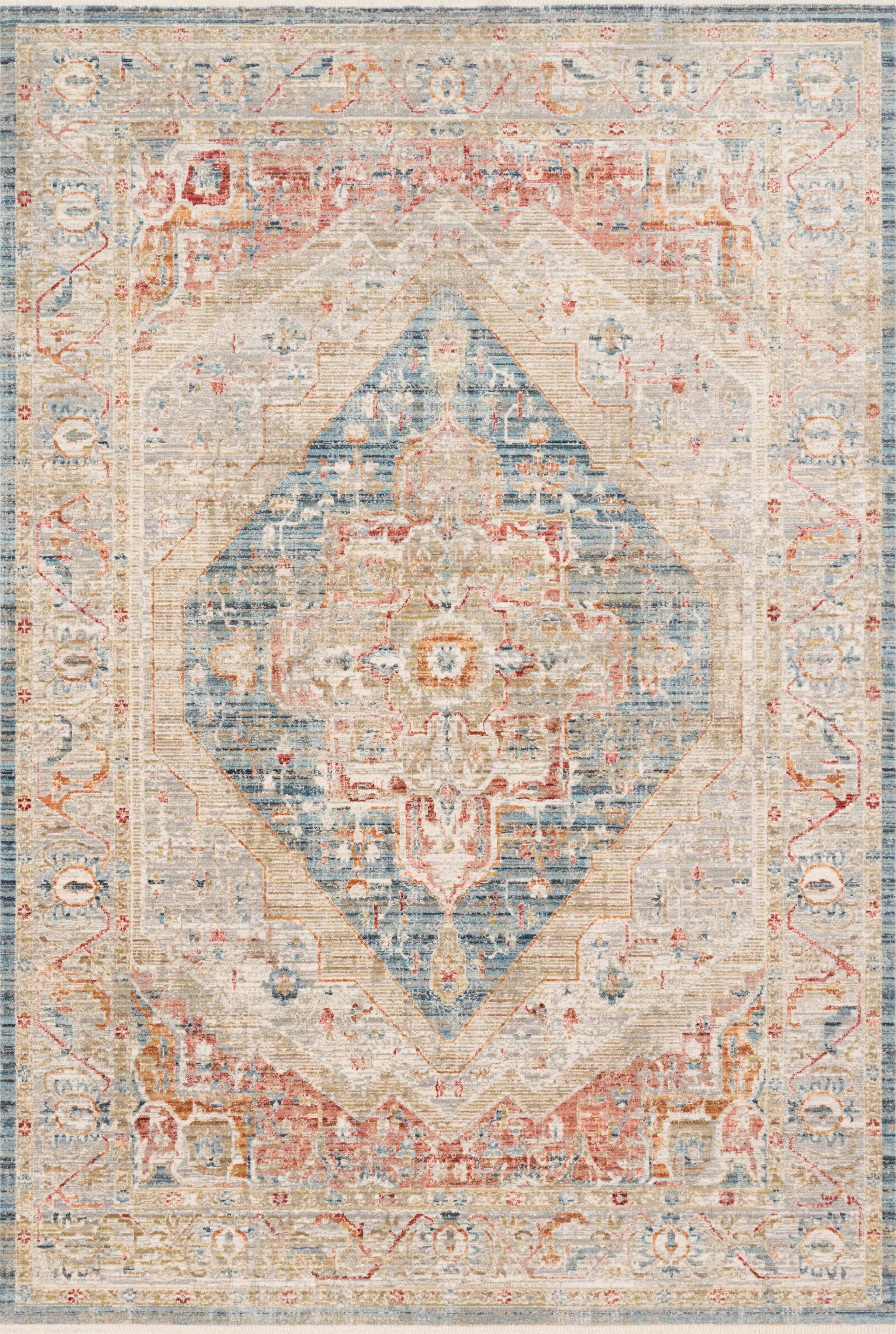 Claire Rug in Blue & Multi