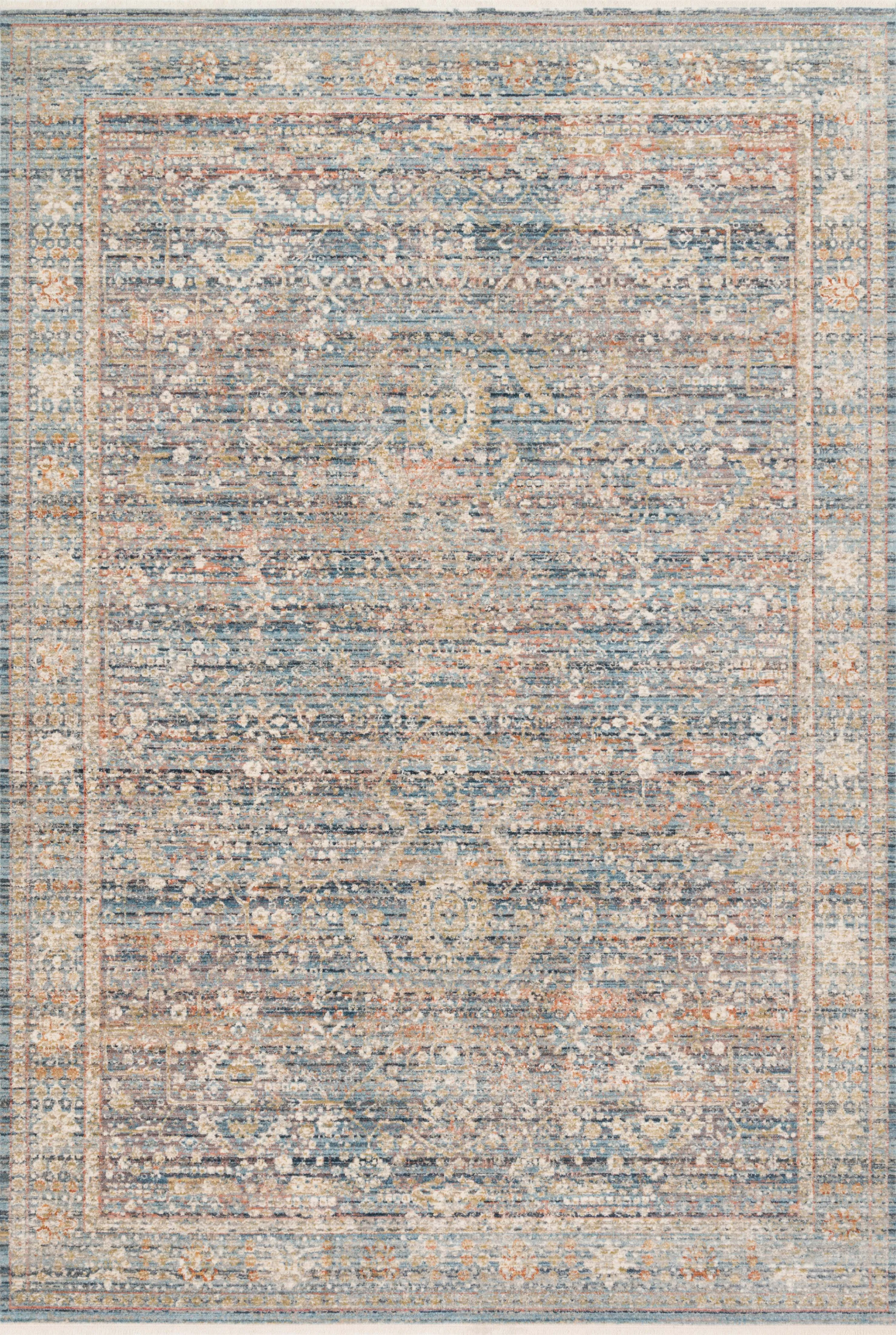 Claire Rug in Blue & Sunset