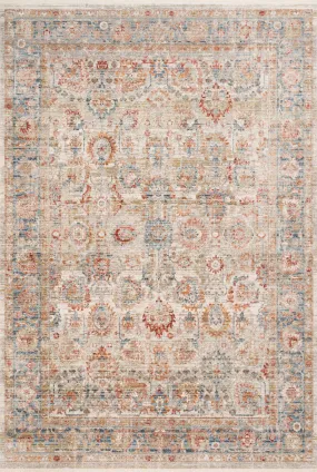 Claire Rug in Ivory & Ocean