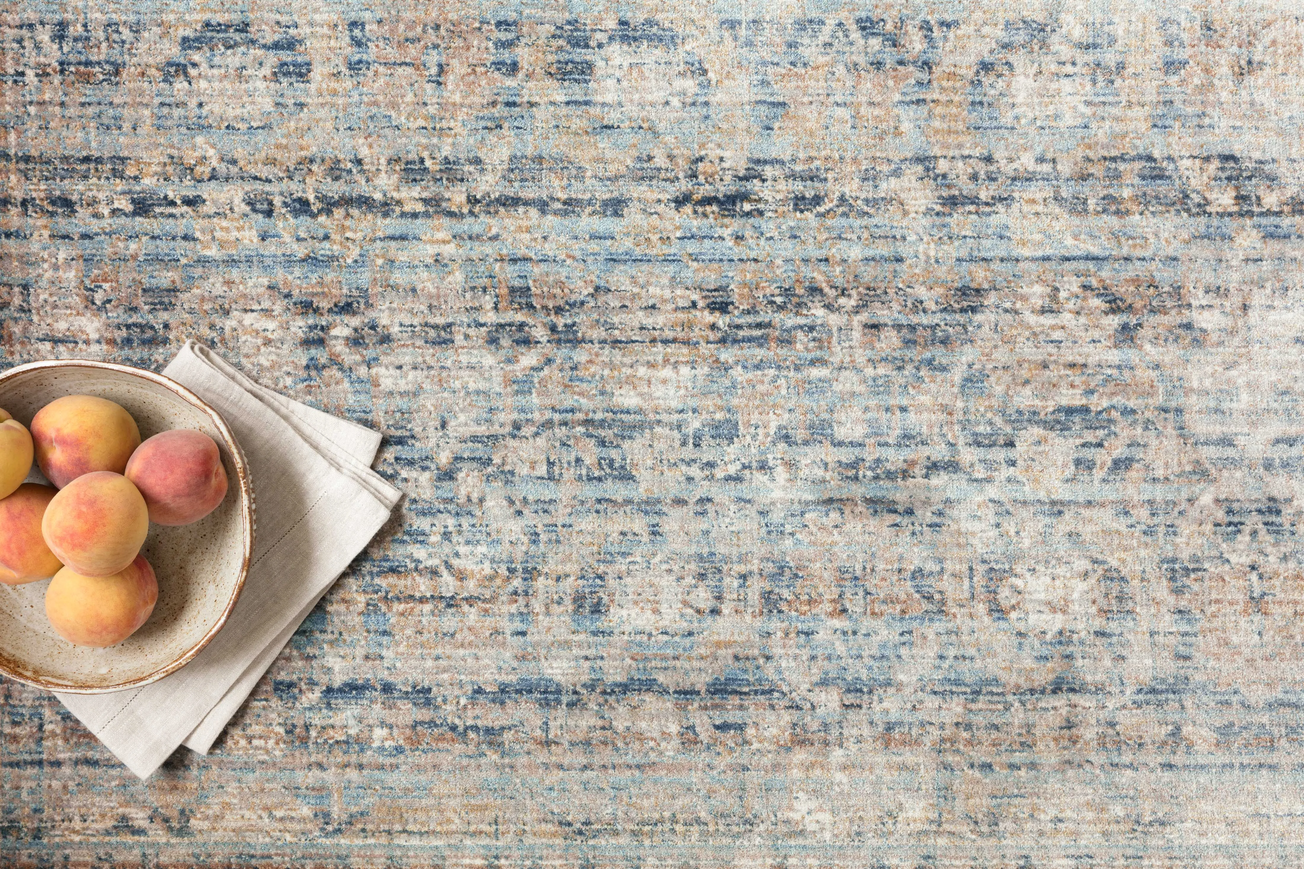 Claire Rug in Ocean & Gold