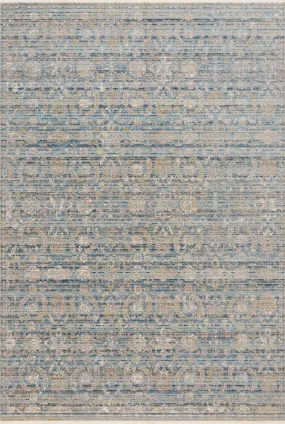 Claire Rug in Ocean & Gold