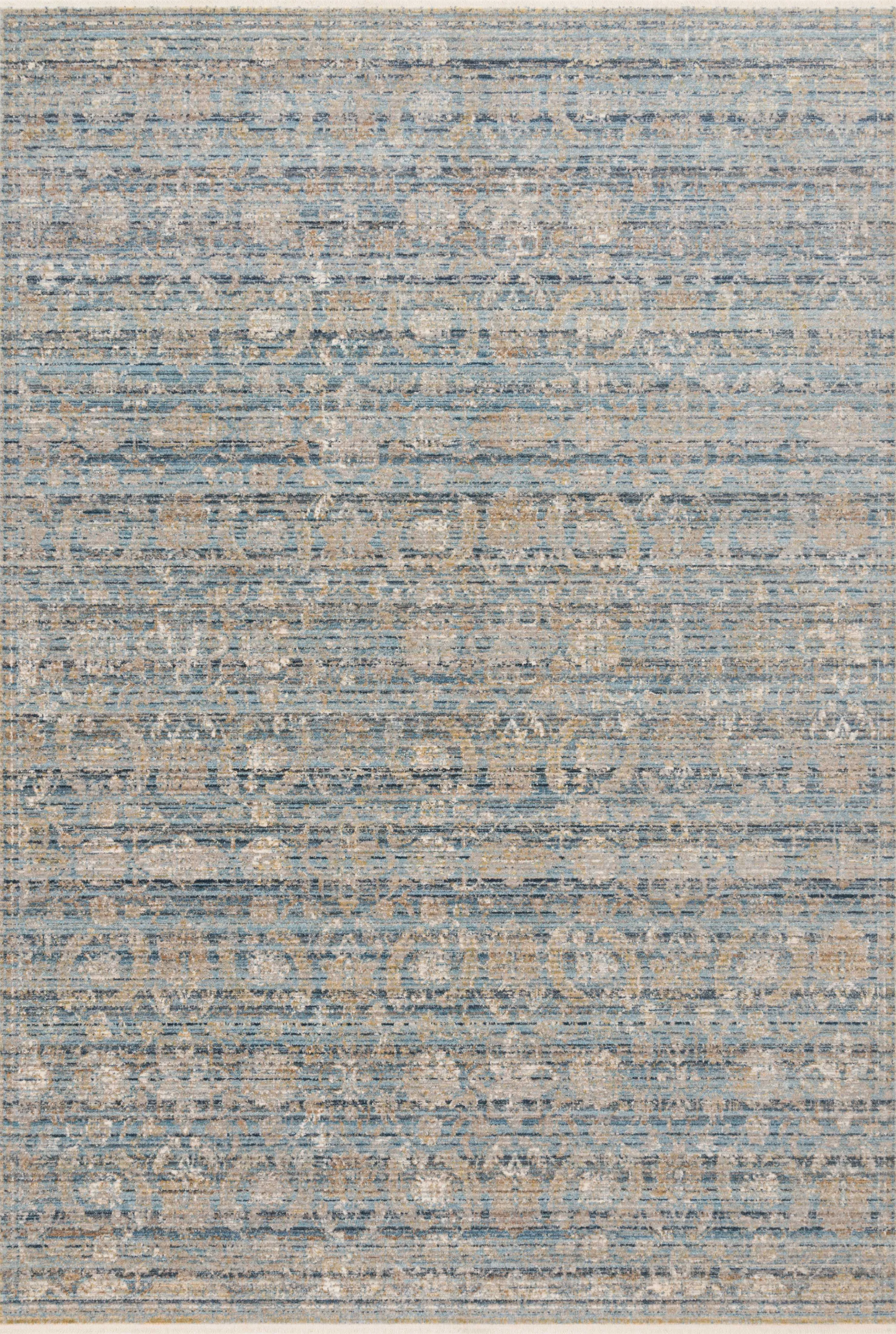 Claire Rug in Ocean & Gold