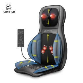 Comfier Shiatsu Neck Back Massager with Heat, Air Compression, Back Massage Chair Pad, Chair Massager for Full Body, Gifts for Women,Men -- CF-2309A-WM