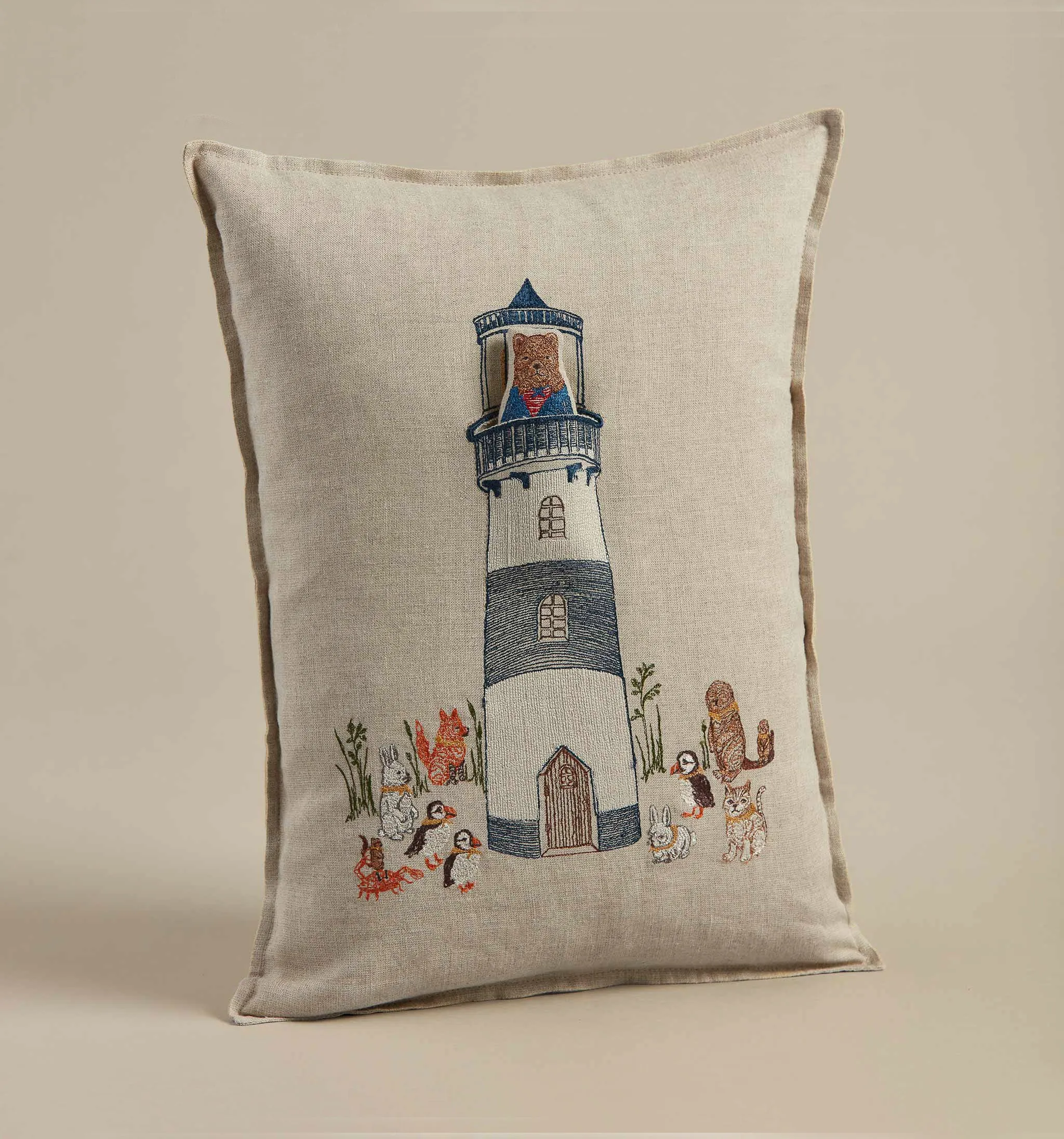 Coral & Tusk Lighthouse Friends Pocket Pillow