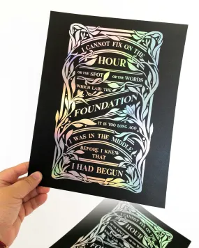 Darcy's Love - 8.5"x11" Foil Print
