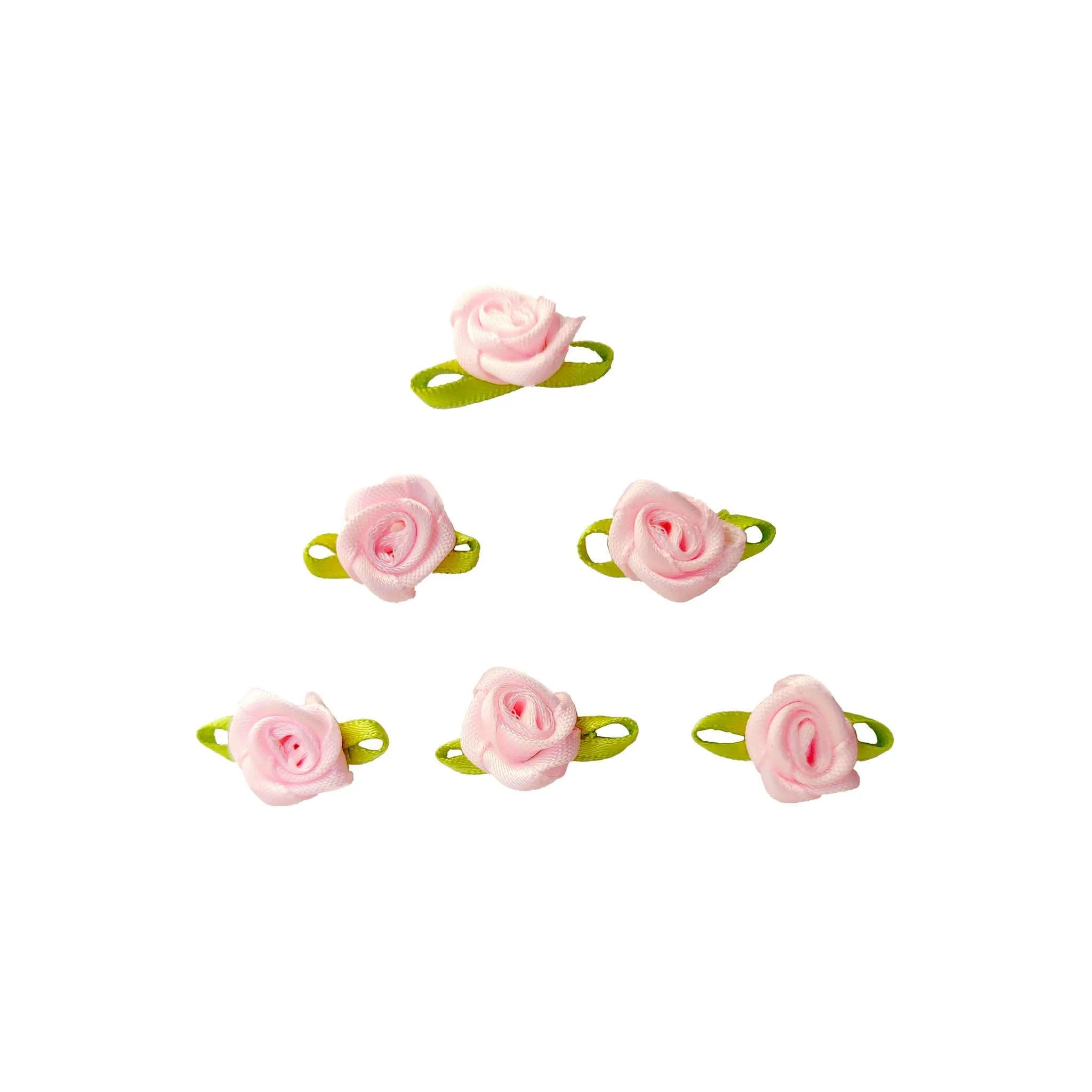 Decorative Artificial Mini Rose Fabric Flower for Decor, Craft or Textile - Design 131