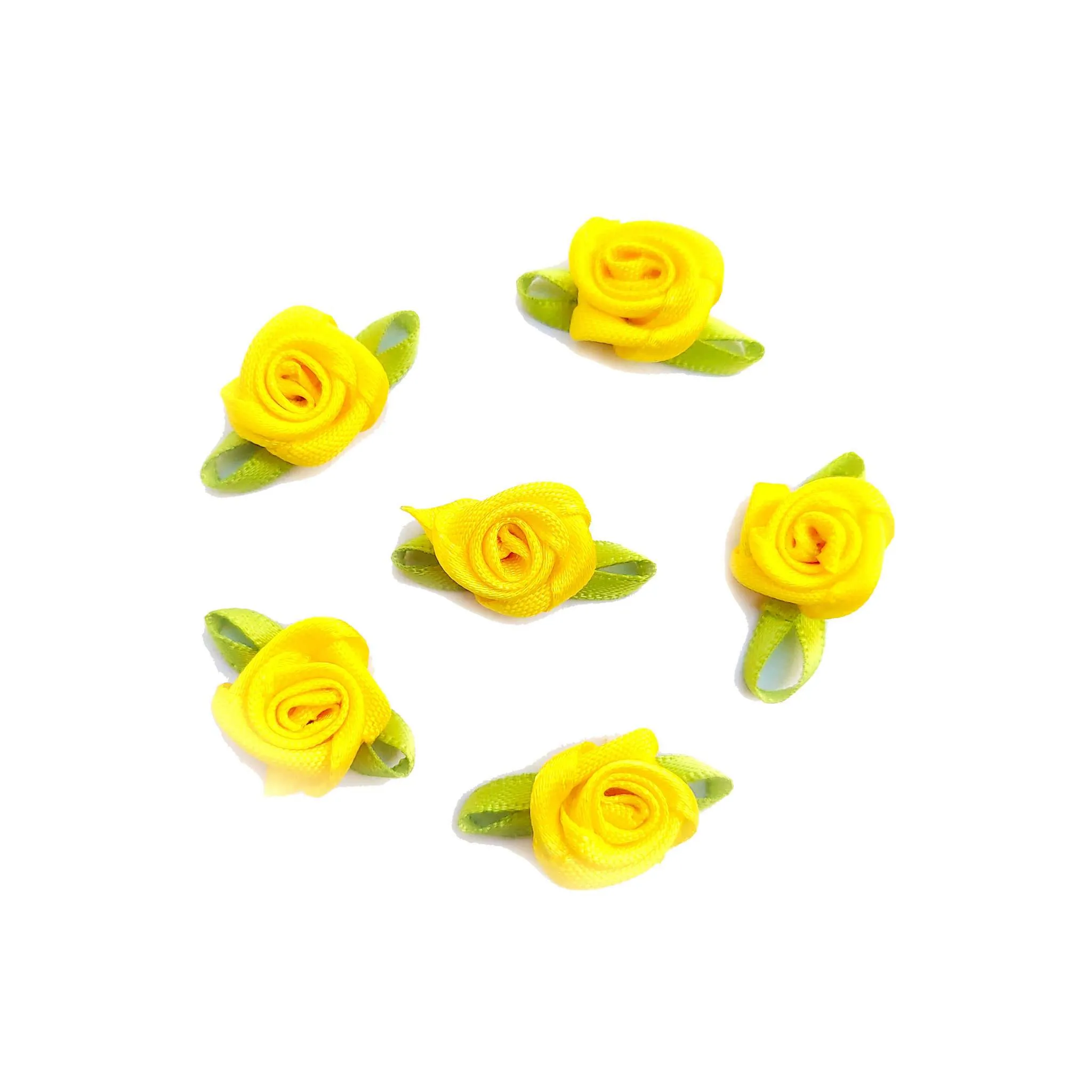 Decorative Artificial Mini Rose Fabric Flower for Decor, Craft or Textile - Design 131