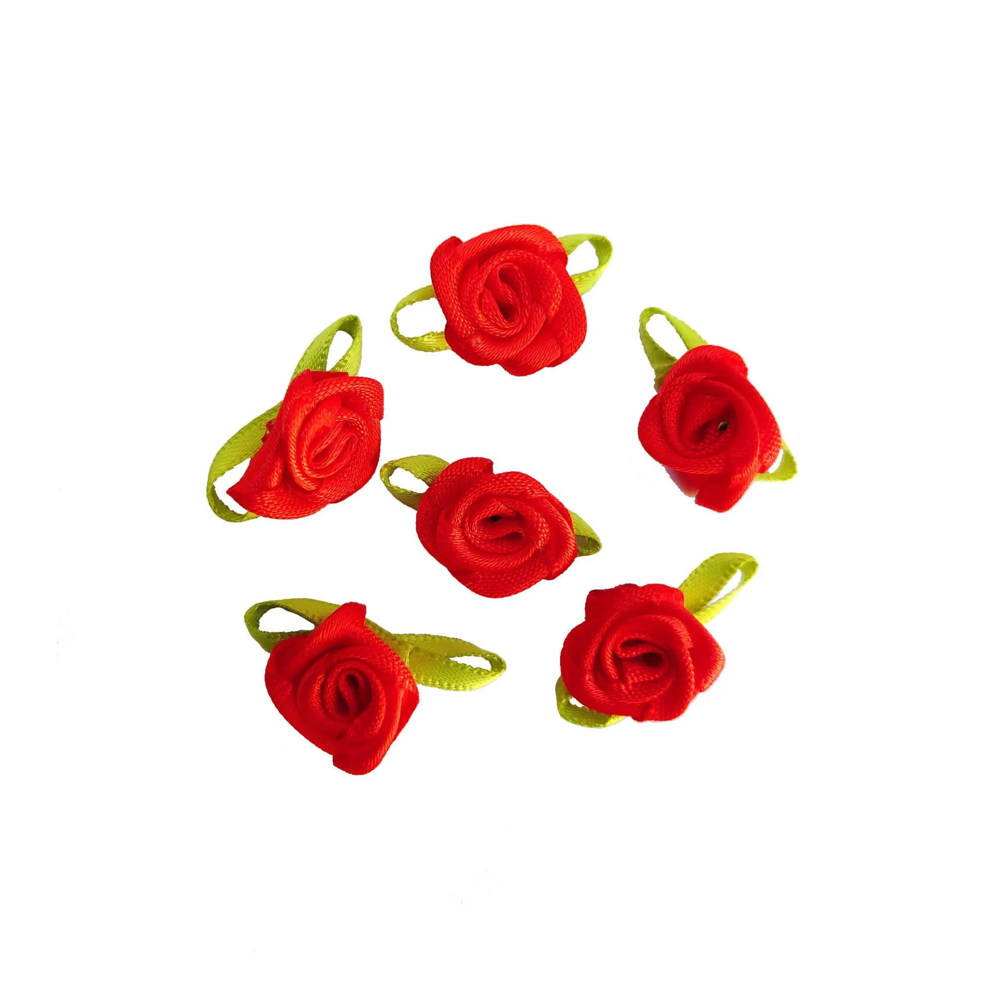 Decorative Artificial Mini Rose Fabric Flower for Decor, Craft or Textile - Design 131