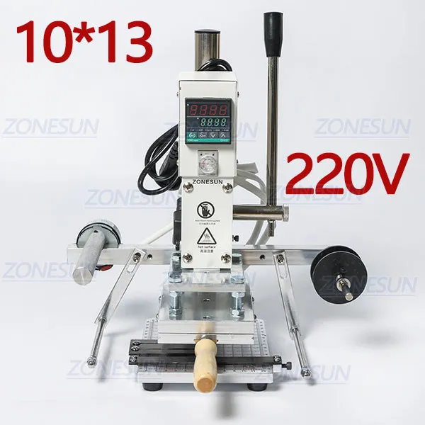 Digital Automatic Leather Hot Foil Stamping Machine Manual Embossing Tool 300W Creasing Wood Paper PVC Card Printer DIY