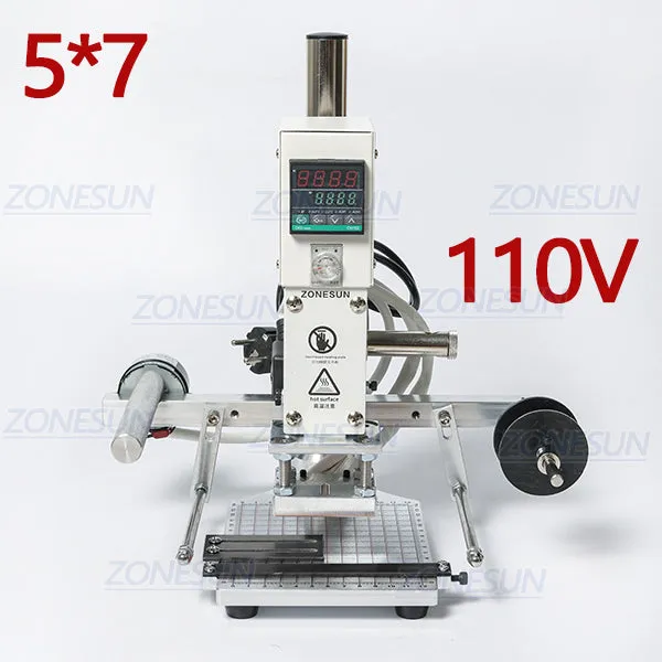 Digital Automatic Leather Hot Foil Stamping Machine Manual Embossing Tool 300W Creasing Wood Paper PVC Card Printer DIY