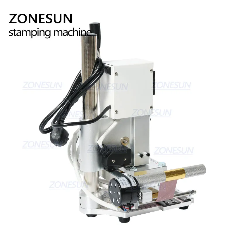 Digital Automatic Leather Hot Foil Stamping Machine Manual Embossing Tool 300W Creasing Wood Paper PVC Card Printer DIY