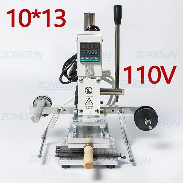 Digital Automatic Leather Hot Foil Stamping Machine Manual Embossing Tool 300W Creasing Wood Paper PVC Card Printer DIY