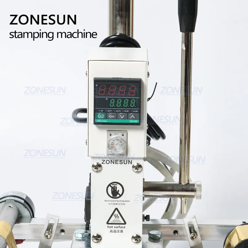 Digital Automatic Leather Hot Foil Stamping Machine Manual Embossing Tool 300W Creasing Wood Paper PVC Card Printer DIY