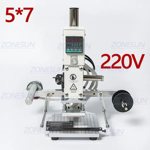 Digital Automatic Leather Hot Foil Stamping Machine Manual Embossing Tool 300W Creasing Wood Paper PVC Card Printer DIY