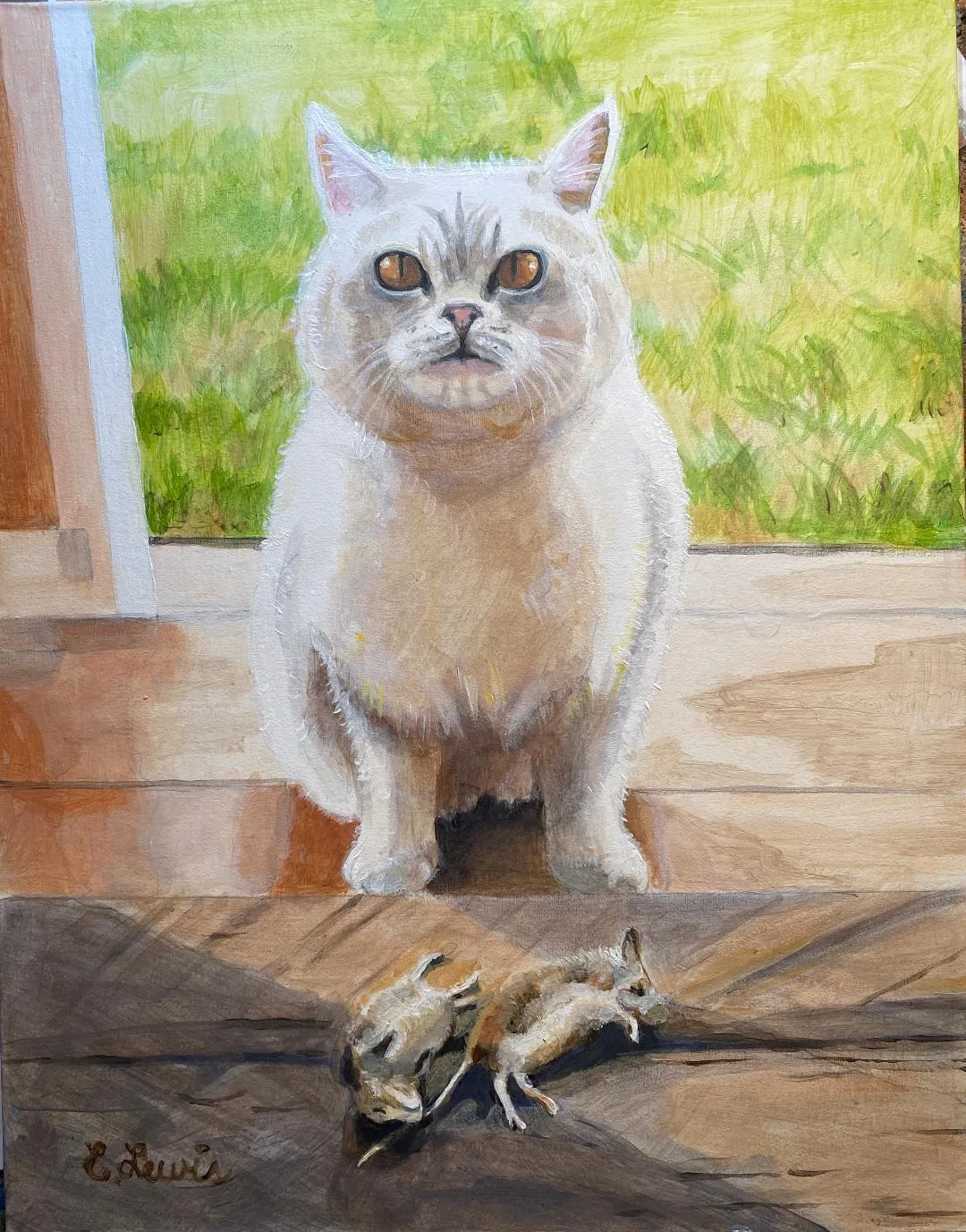 EKL Early Morning Catch Original Painting or Print
