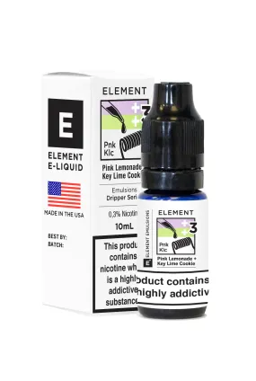 Element Emulsions Pink Lemonade   Key Lime Cookie High VG ELiquid