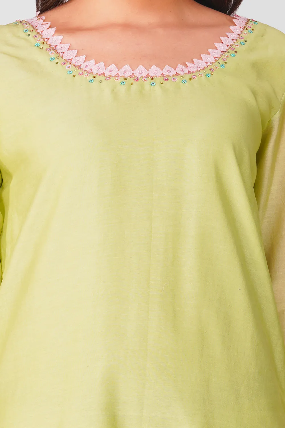 Embroidered Kurta Set with Dupatta