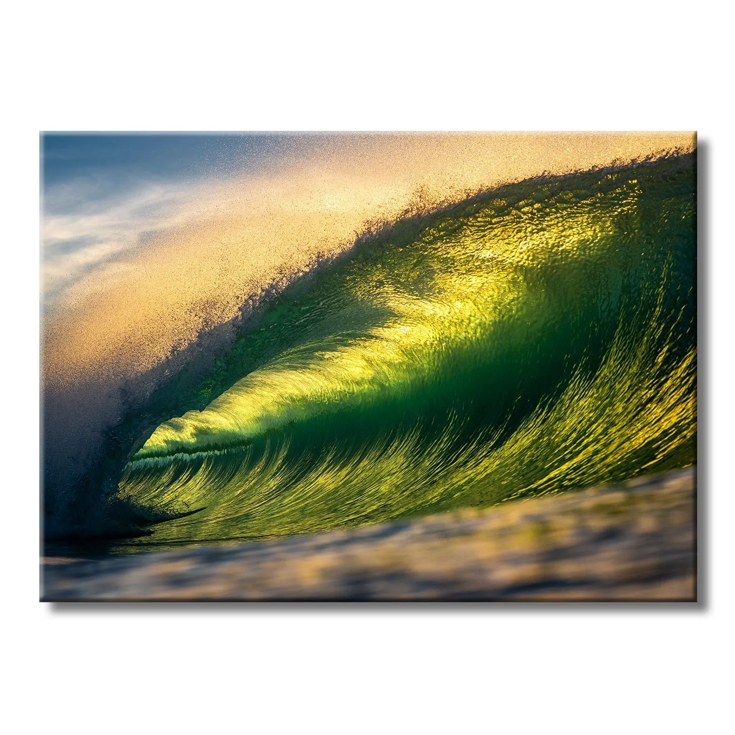 Emerald Curl - Metal Wall Art