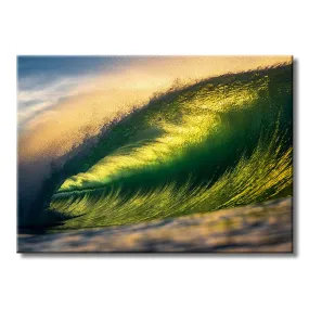 Emerald Curl - Metal Wall Art