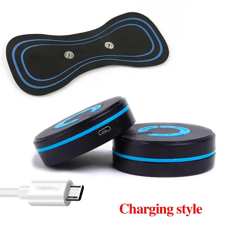 EMS Cervical Spine Neck Massager with Mini Stickers – 6-Mode Vibration Muscle Body Massager for Pain Relief