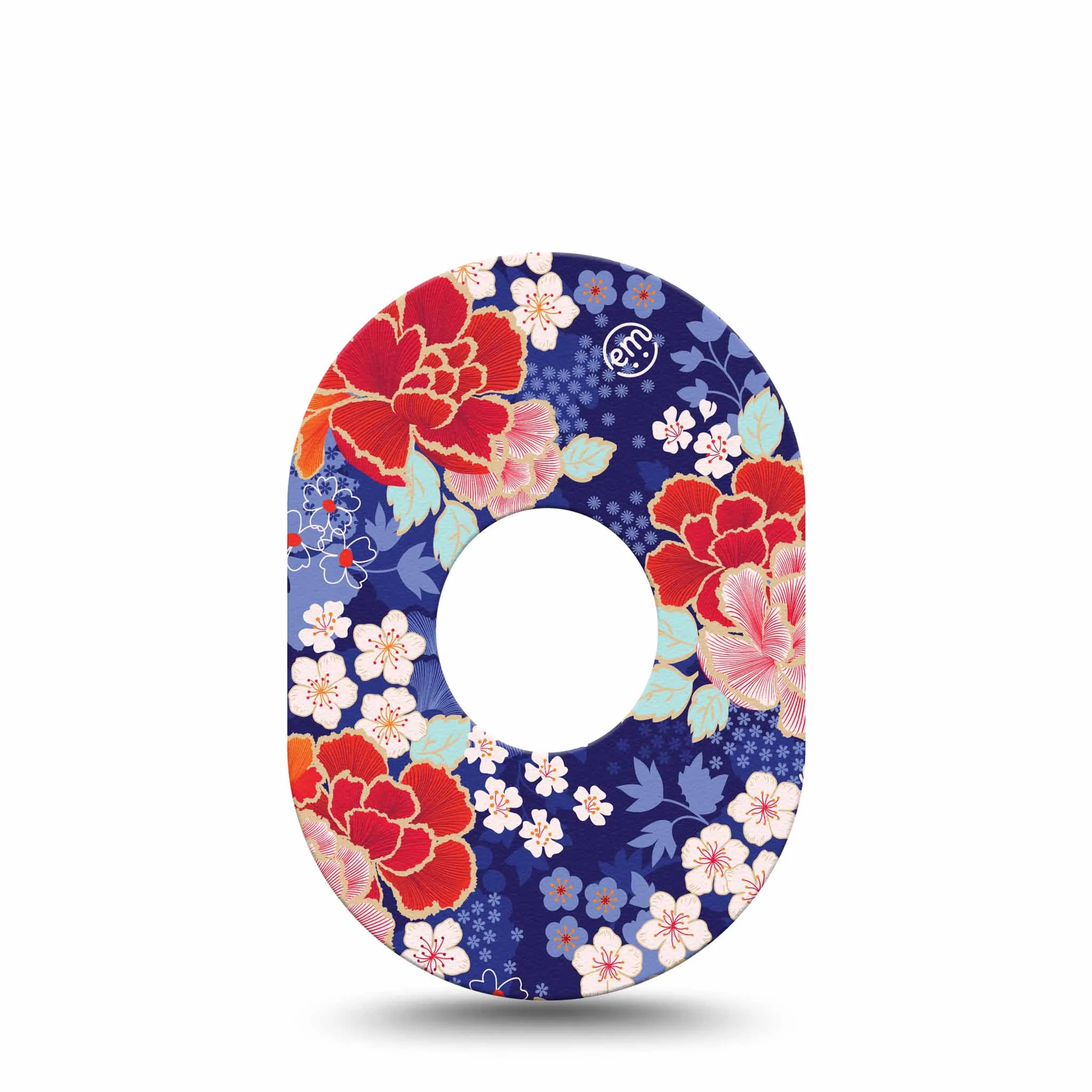 ExpressionMed Chinoise Flower Adhesive Patch Dexcom G7/Dexcom ONE 