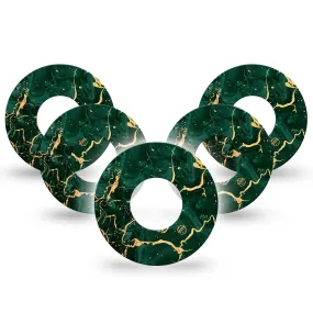 ExpressionMed Green & Gold Marble Adhesive Patch Freestyle Libre 2