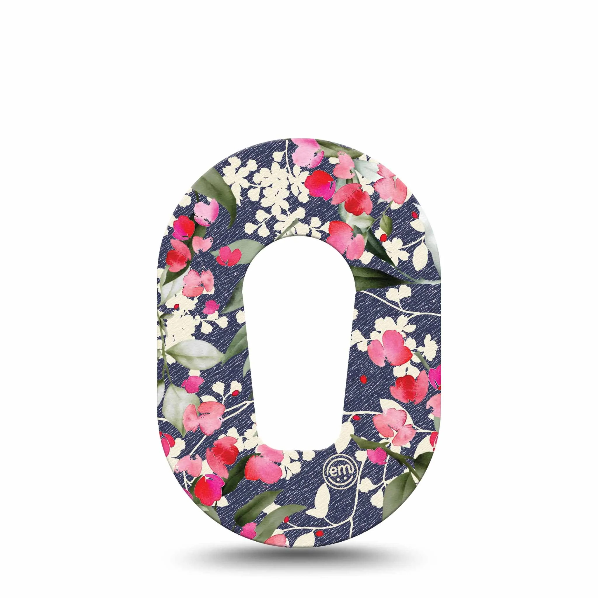 ExpressionMed Mini Denim Flowers Adhesive Patch Dexcom G6/One