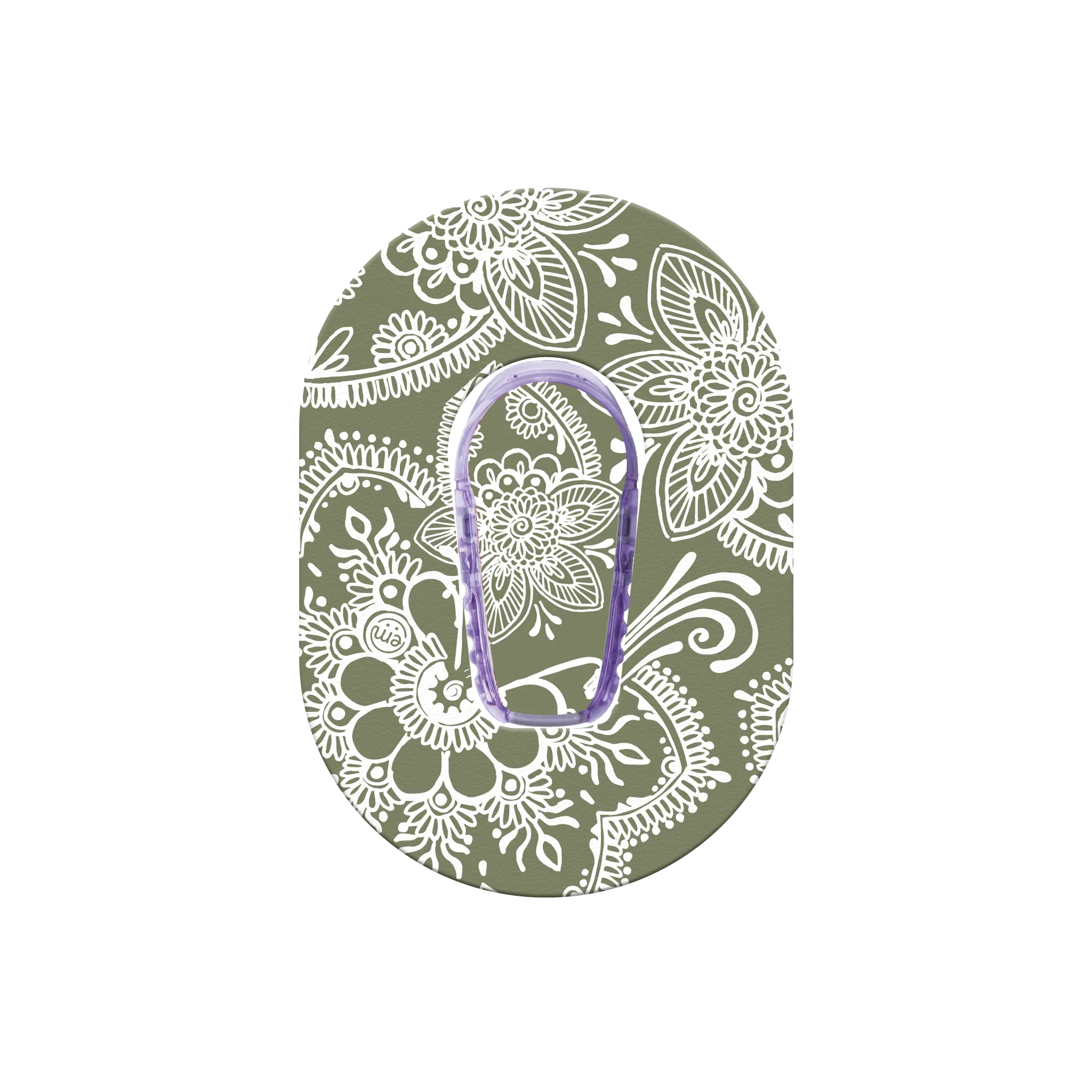 ExpressionMed Mini Olive Henna Adhesive Patch Dexcom G6/One