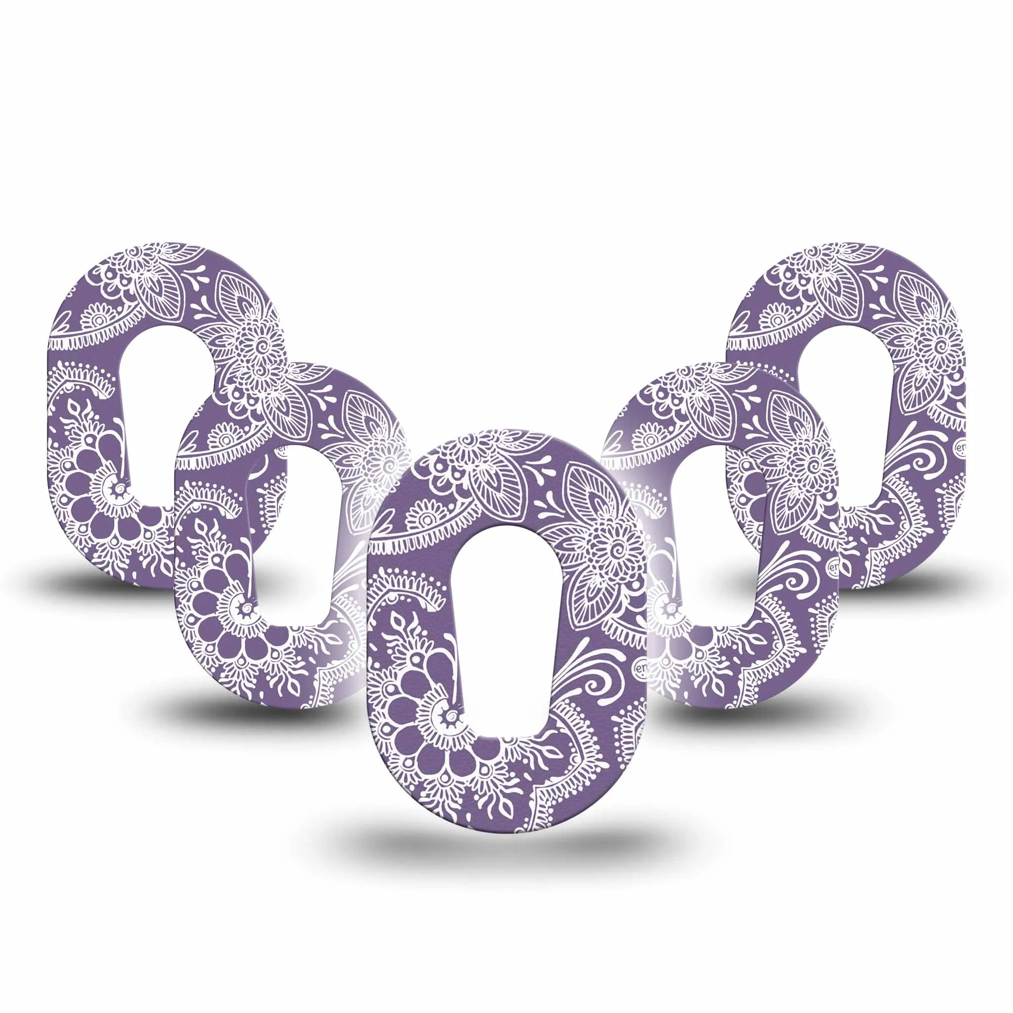 ExpressionMed Mini Purple Henna Adhesive Patch Dexcom G6/One