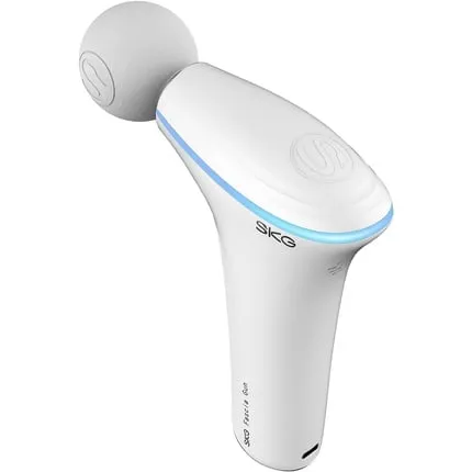 F5-En Electric hand massage gun with heating function 1800 mAh - white, Skg