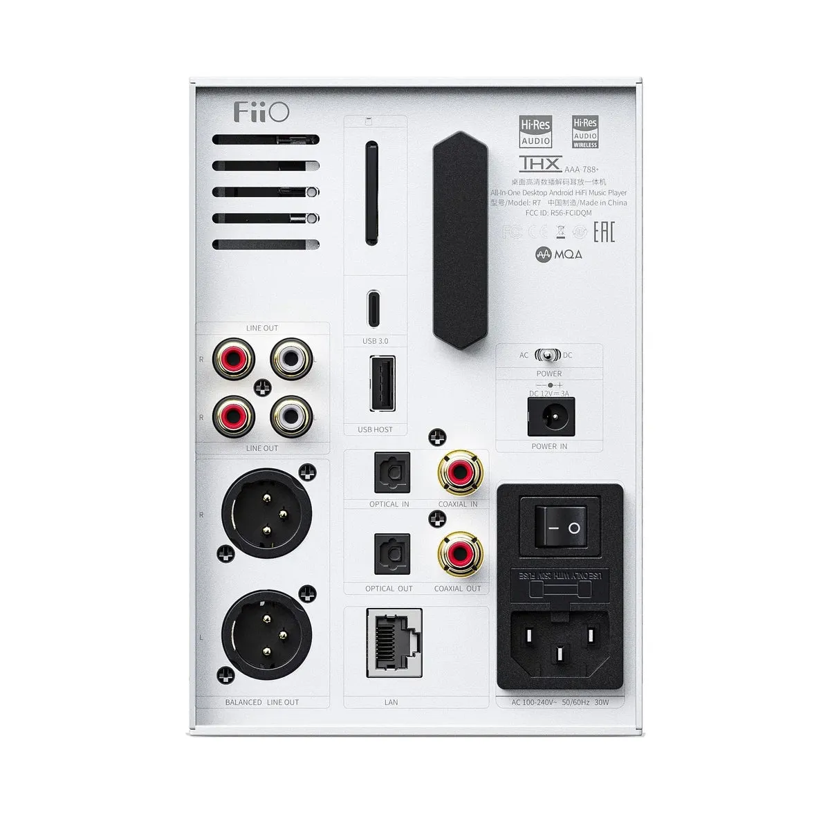 FiiO R7 All-in-One Player, Streamer, and Headphone Amp/DAC (Open Box)