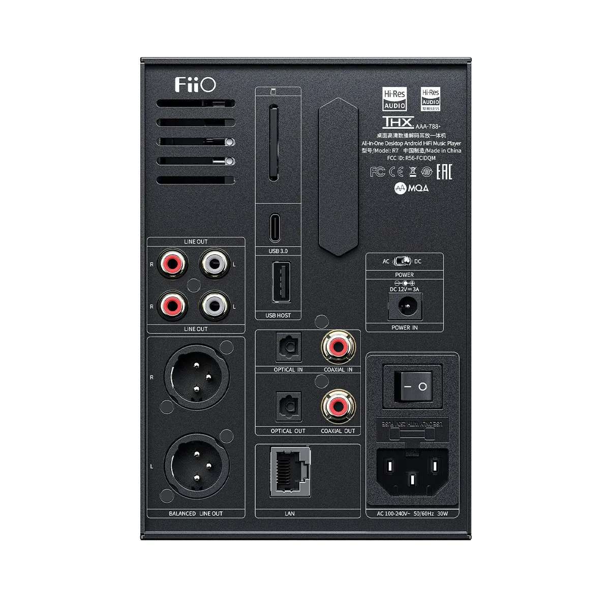 FiiO R7 All-in-One Player, Streamer, and Headphone Amp/DAC (Open Box)