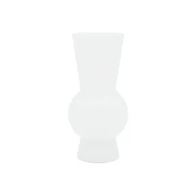 Flordel White Glass Vase 30cm
