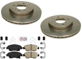 for Honda Civic Si 2.0 2002-2003 Performance Carbon Front Brake Rotors with Pads
