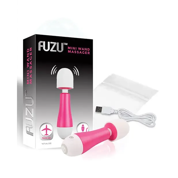 Fuzu Rechargeable & Travel Size Mini Wand Pink